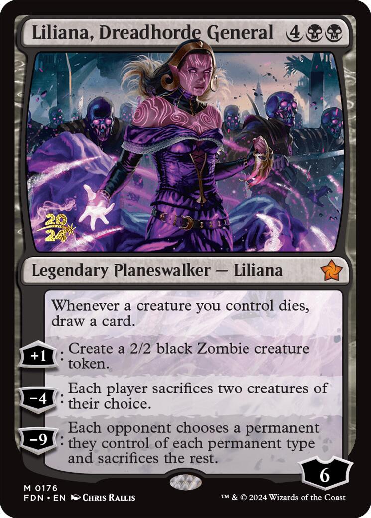 Liliana, Dreadhorde General [Foundations Prerelease Promos] | Cracking-Singles