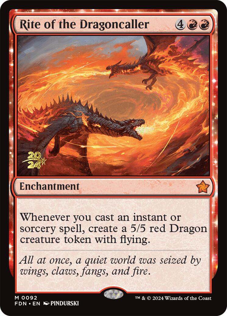 Rite of the Dragoncaller [Foundations Prerelease Promos] | Cracking-Singles