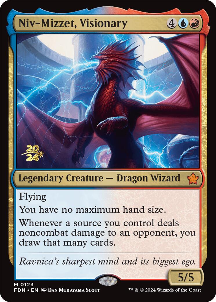 Niv-Mizzet, Visionary [Foundations Prerelease Promos] | Cracking-Singles