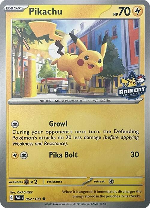 Pikachu (062/193) (Rain City Showcase) [Miscellaneous Cards] | Cracking-Singles