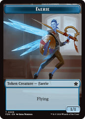 Faerie // Fish Doubled-Sided Token [Foundations Tokens] | Cracking-Singles