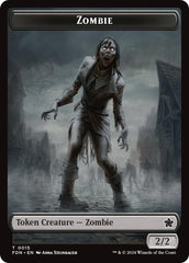 Goblin // Zombie Doubled-Sided Token [Foundations Tokens] | Cracking-Singles