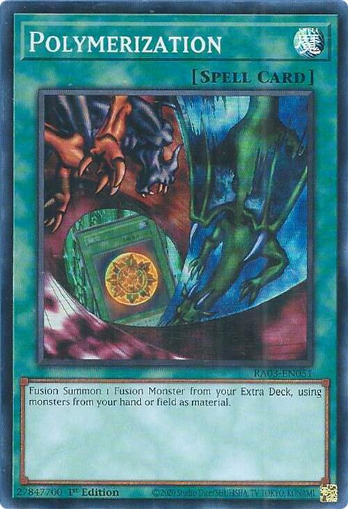 Polymerization (Alternate Art) [RA03-EN051] Super Rare | Cracking-Singles