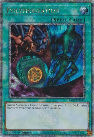 Polymerization (Alternate Art) (Quarter Century Secret Rare) [RA03-EN051] Quarter Century Secret Rare | Cracking-Singles