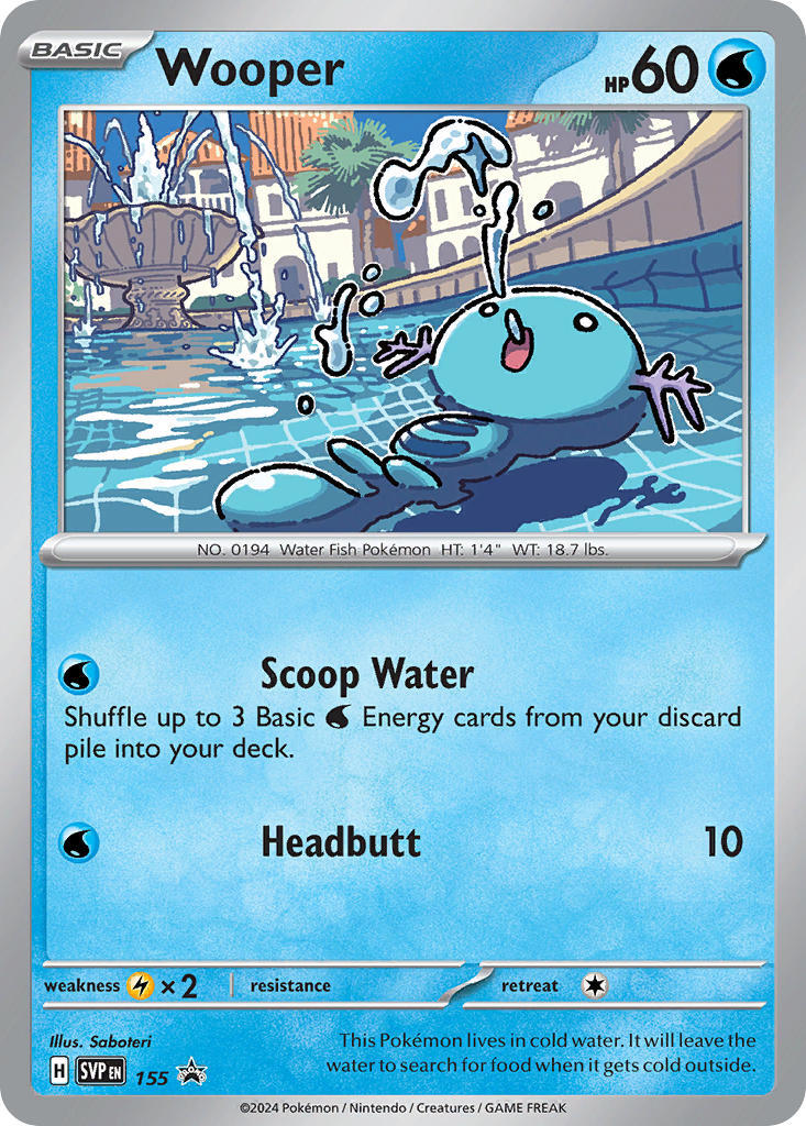 Wooper (155) [Scarlet & Violet: Black Star Promos] | Cracking-Singles