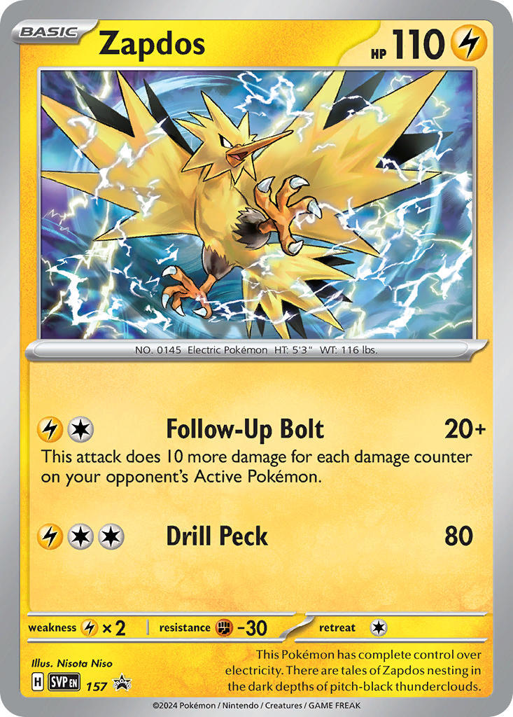 Zapdos (157) [Scarlet & Violet: Black Star Promos] | Cracking-Singles