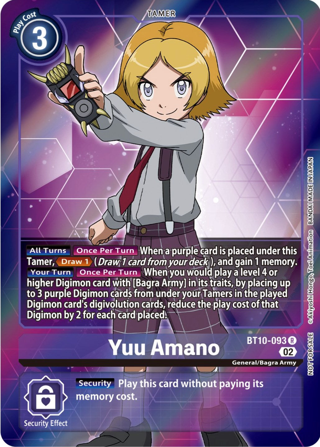 Yuu Amano [BT10-093] (Box Topper) [Xros Encounter] | Cracking-Singles