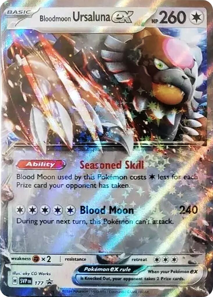 Bloodmoon Ursaluna ex (177) [Scarlet & Violet: Black Star Promos] | Cracking-Singles