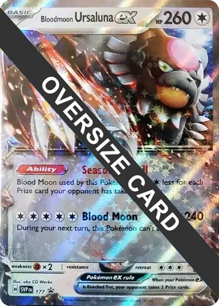 Bloodmoon Ursaluna ex (177) (Jumbo Card) [Scarlet & Violet: Black Star Promos] | Cracking-Singles