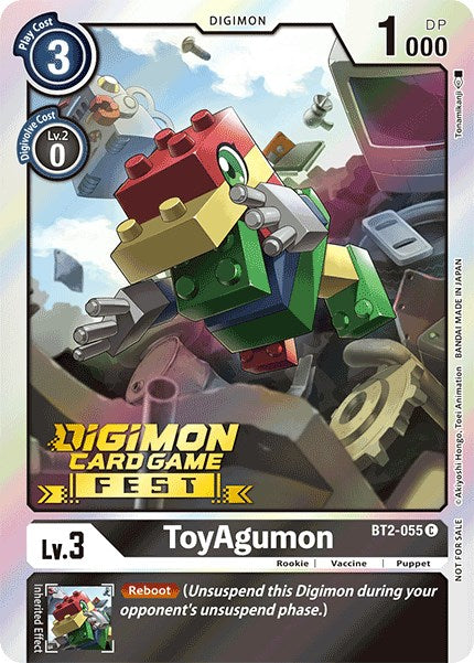 ToyAgumon [BT2-055] (Digimon Card Game Fest 2022) [Release Special Booster Promos] | Cracking-Singles