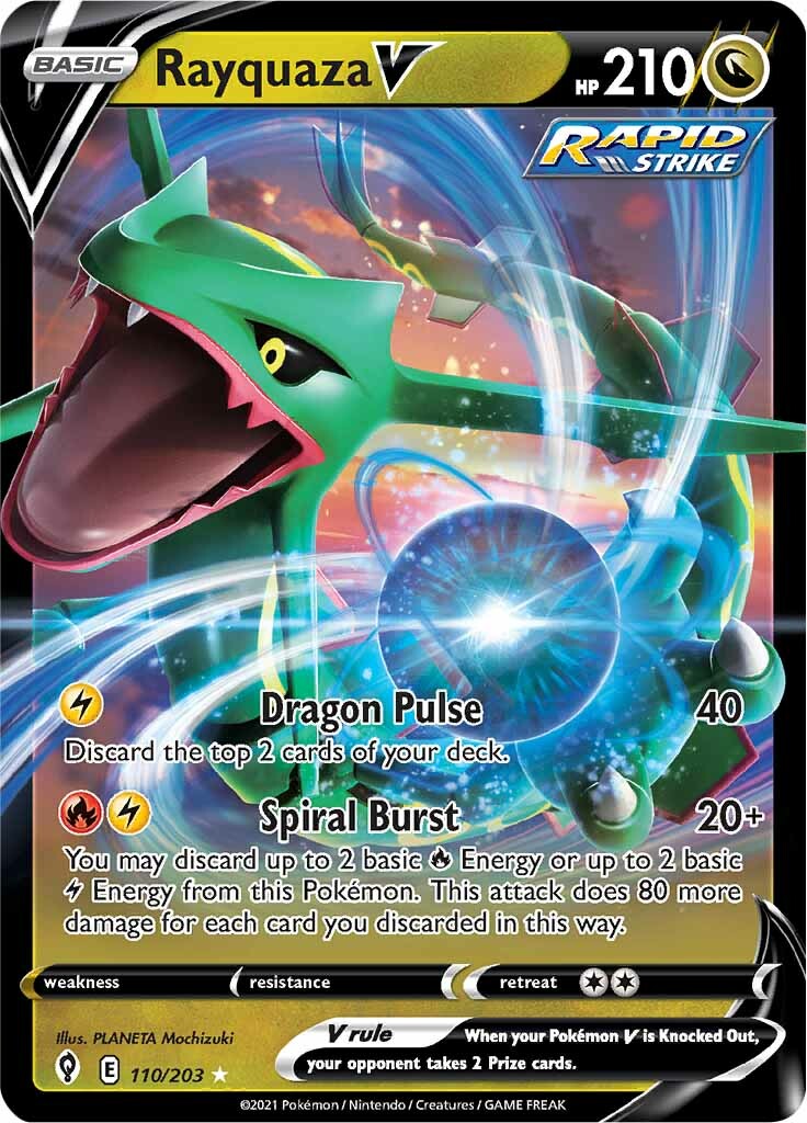 Rayquaza V (110/203) [Sword & Shield: Evolving Skies] | Cracking-Singles