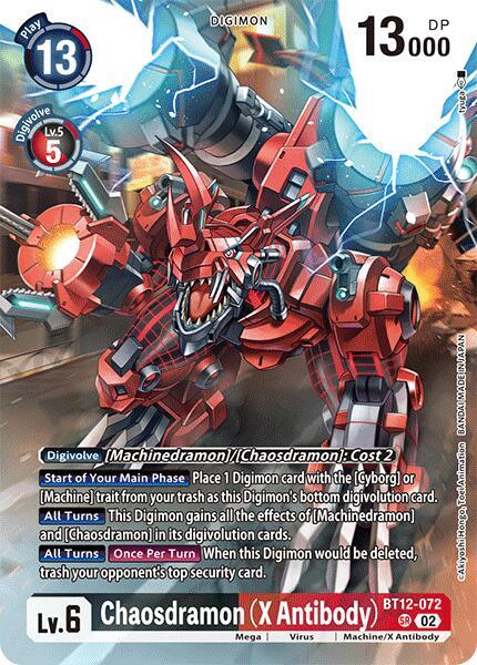 Chaosdramon [BT12-072] (X Antibody) (Alternate Art) [Special Limited Set] | Cracking-Singles