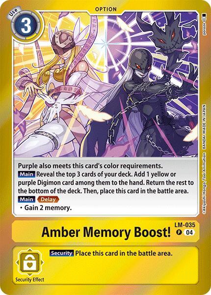 Amber Memory Boost! [LM-035] [Special Limited Set] | Cracking-Singles