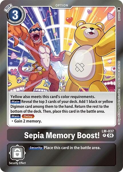 Sepia Memory Boost! [LM-037] [Special Limited Set] | Cracking-Singles