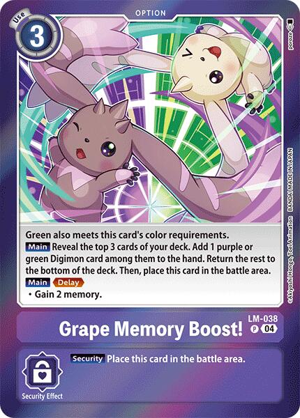 Grape Memory Boost! [LM-038] [Special Limited Set] | Cracking-Singles