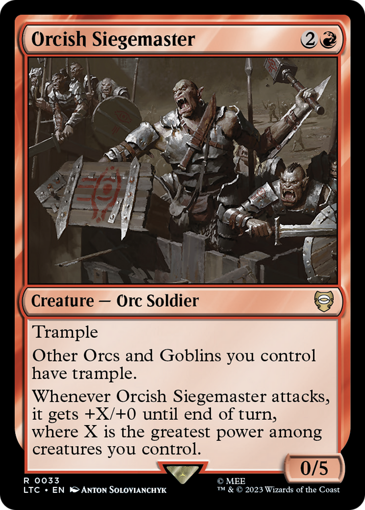 Orcish Siegemaster [The Lord of the Rings: Tales of Middle-Earth Commander] | Cracking-Singles