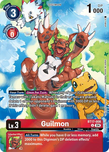 Guilmon [BT17-008] (Legend Pack 2024 Box Topper) [Chain of Liberation] | Cracking-Singles