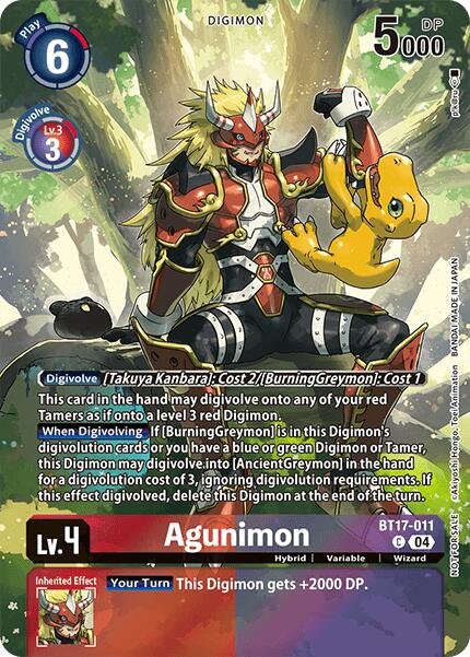 Agunimon [BT17-011] (Legend Pack 2024 Box Topper) [Chain of Liberation] | Cracking-Singles