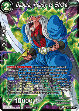 Dabura, Ready to Strike (Unison Warrior Series Boost Tournament Pack Vol. 7) (P-374) [Tournament Promotion Cards] | Cracking-Singles