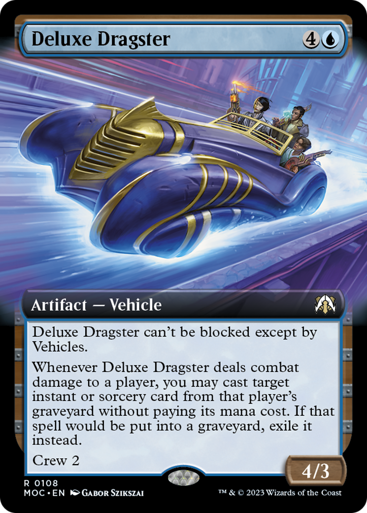 Deluxe Dragster (Extended Art) [March of the Machine Commander] | Cracking-Singles