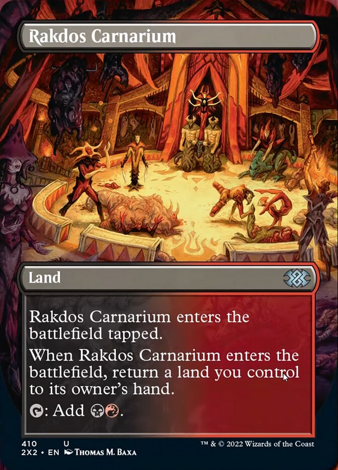 Rakdos Carnarium (Borderless Alternate Art) [Double Masters 2022] | Cracking-Singles