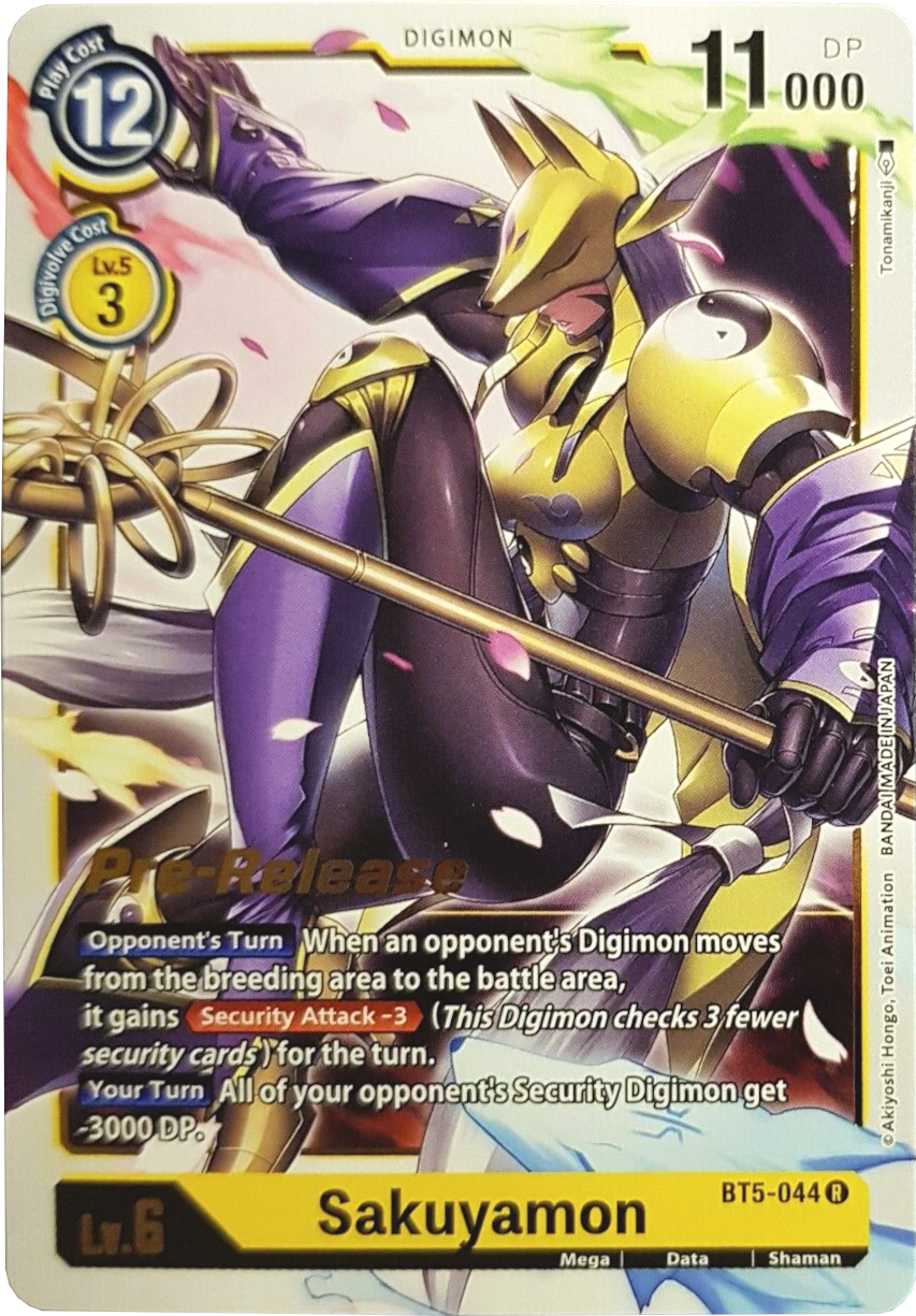 Sakuyamon [BT5-044] [Battle of Omni Pre-Release Promos] | Cracking-Singles