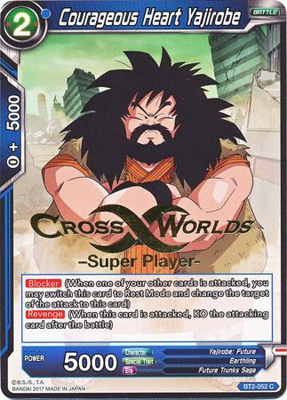 Courageous Heart Yajirobe (Super Player Stamped) (BT2-052) [Tournament Promotion Cards] | Cracking-Singles