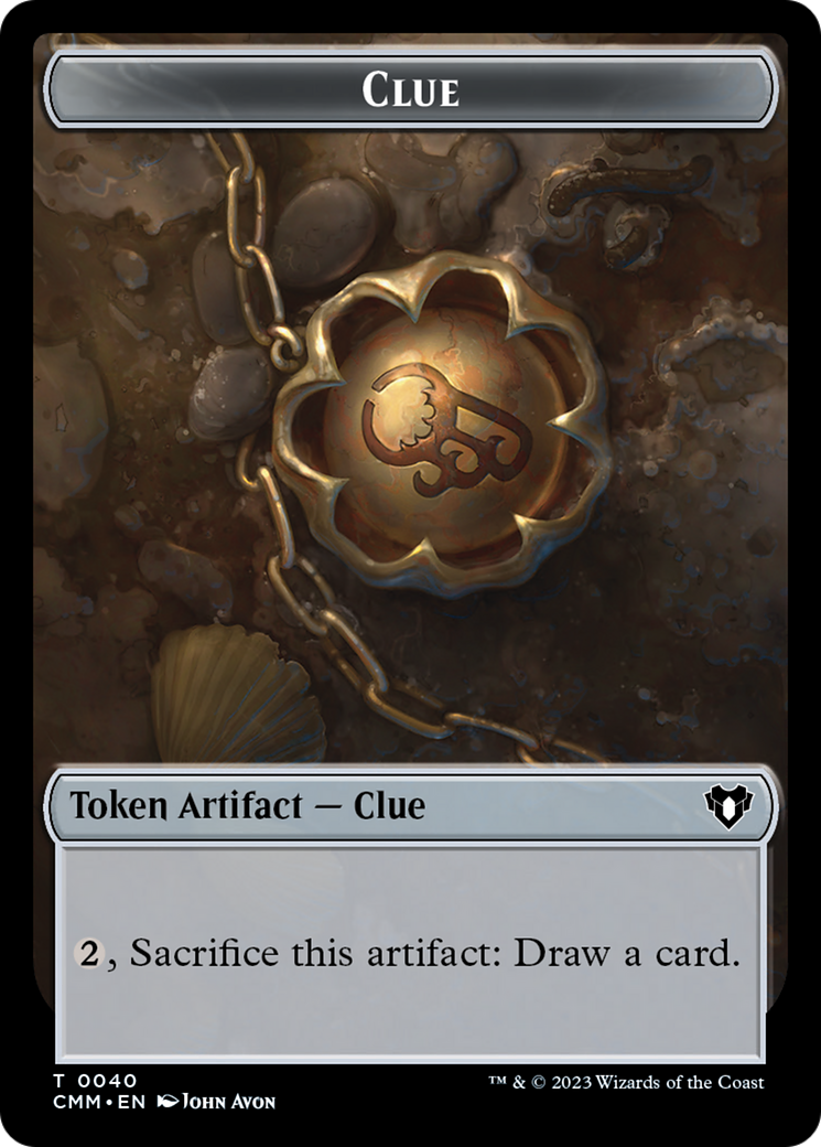 Clue // Construct (0041) Double-Sided Token [Commander Masters Tokens] | Cracking-Singles