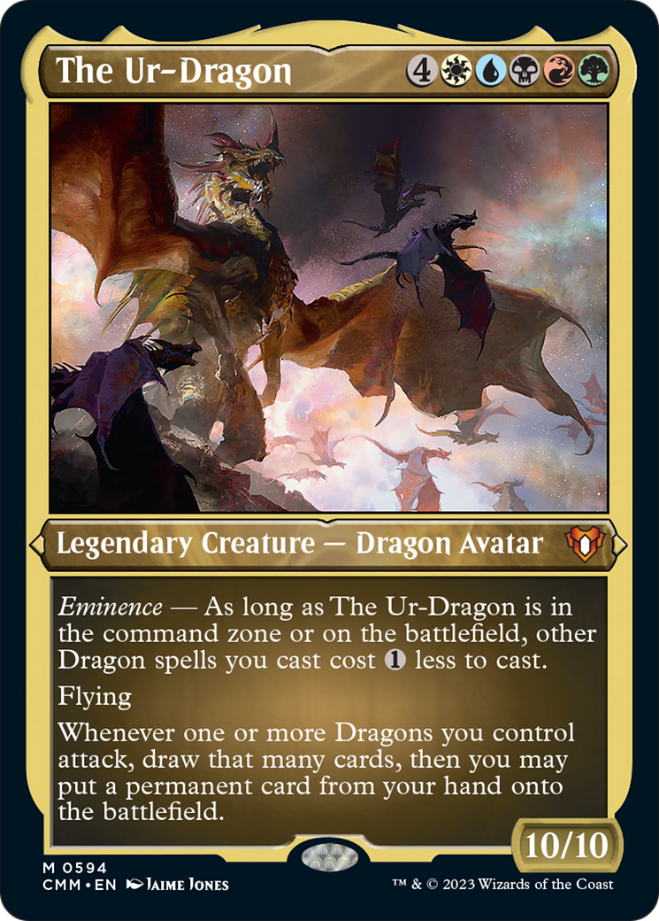 The Ur-Dragon (Foil Etched) [Commander Masters] | Cracking-Singles