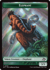 Insect // Elephant Double-Sided Token [Aetherdrift Tokens] | Cracking-Singles