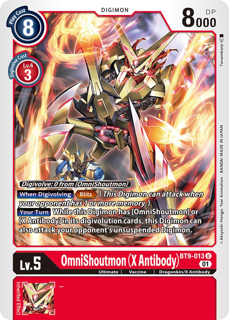 OmniShoutmon (X Antibody) [BT9-013] [X Record] | Cracking-Singles