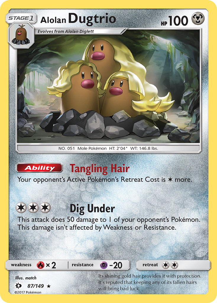 Alolan Dugtrio (87/149) [Sun & Moon: Base Set] | Cracking-Singles