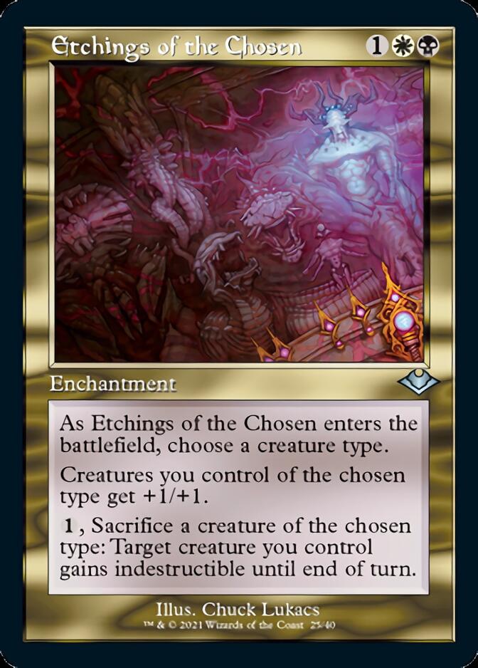 Etchings of the Chosen (Retro Foil Etched) [Modern Horizons] | Cracking-Singles