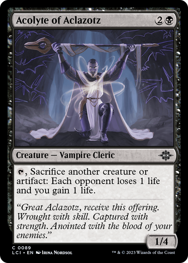 Acolyte of Aclazotz [The Lost Caverns of Ixalan] | Cracking-Singles