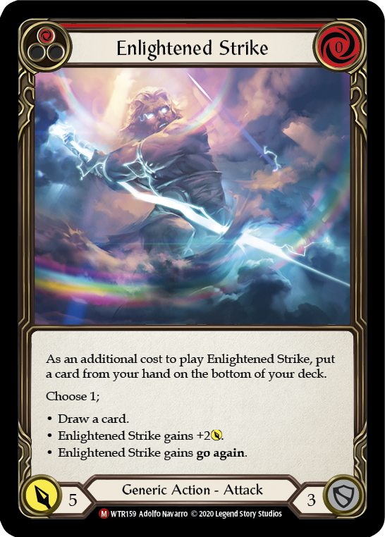 Enlightened Strike [U-WTR159] (Welcome to Rathe Unlimited)  Unlimited Rainbow Foil | Cracking-Singles