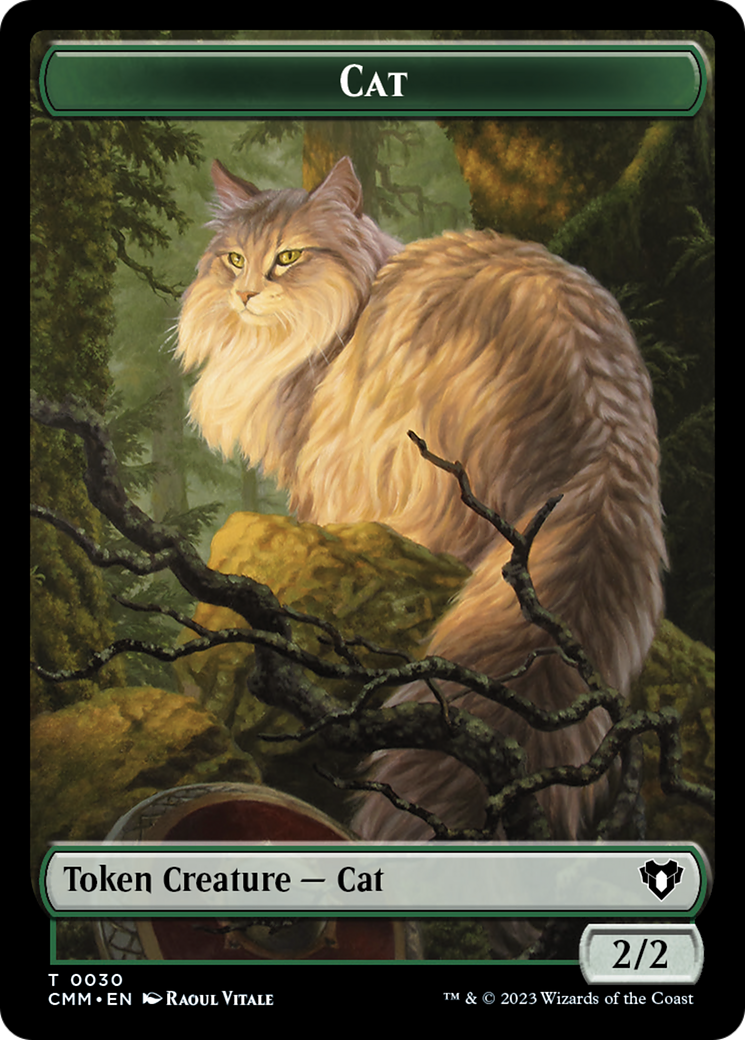 Cat Token (30) [Commander Masters Tokens] | Cracking-Singles