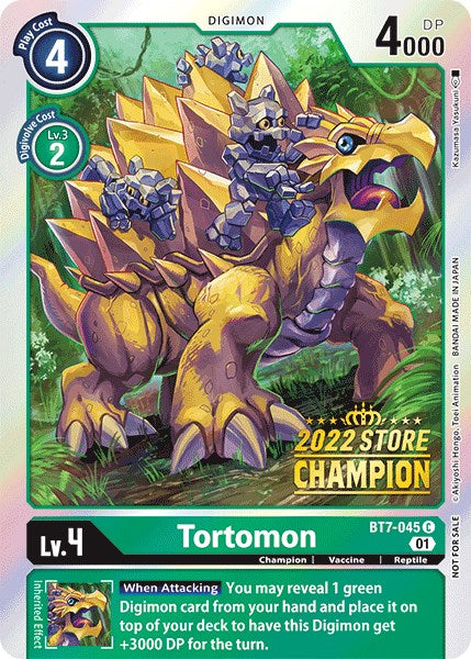 Tortomon [BT7-045] (2022 Store Champion) [Next Adventure Promos] | Cracking-Singles