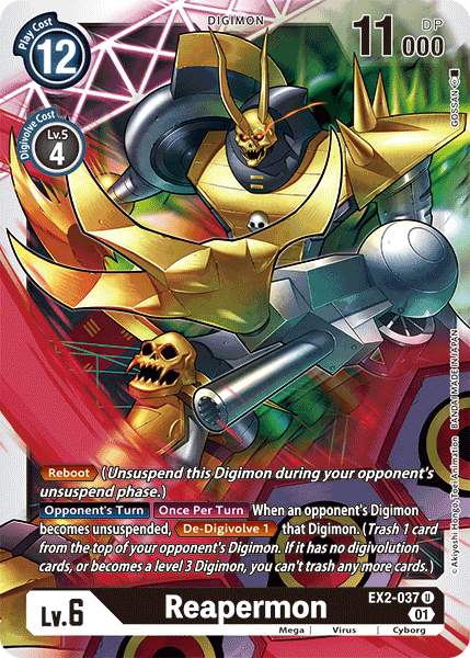 Reapermon [EX2-037] [Digital Hazard] | Cracking-Singles