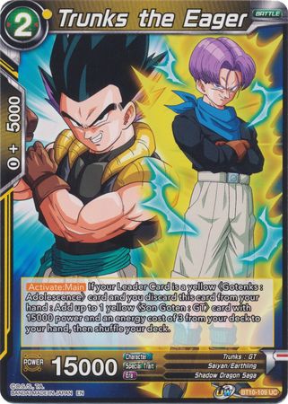 Trunks the Eager (BT10-109) [Rise of the Unison Warrior 2nd Edition] | Cracking-Singles