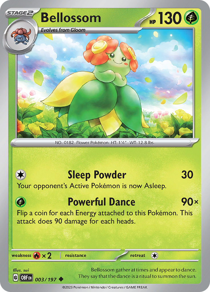 Bellossom (003/197) [Scarlet & Violet: Obsidian Flames] | Cracking-Singles