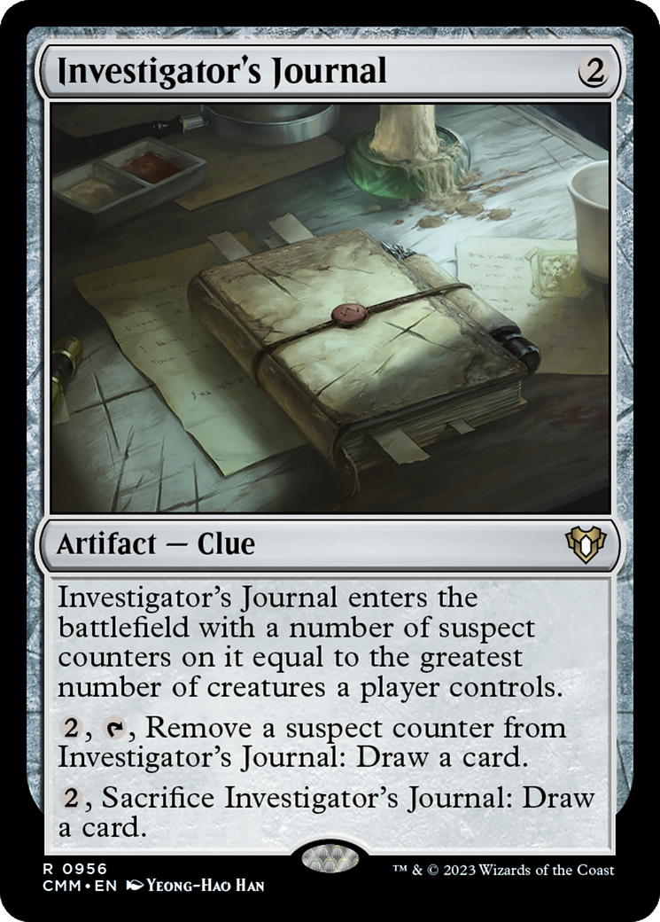 Investigator's Journal [Commander Masters] | Cracking-Singles