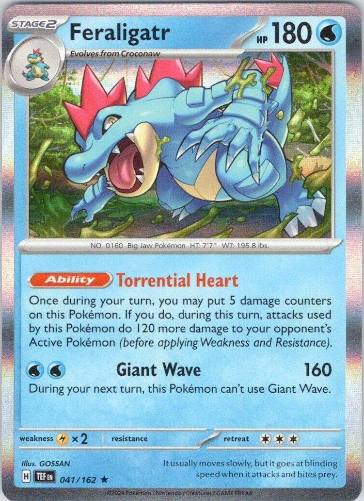 Feraligatr (041/162) [Scarlet & Violet: Temporal Forces] | Cracking-Singles