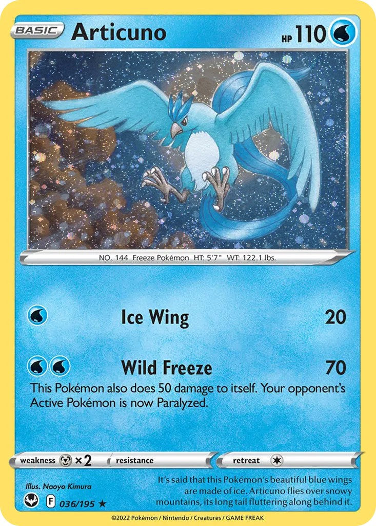 Articuno (036/195) (Cosmos Holo) [Sword & Shield: Base Set] | Cracking-Singles