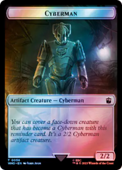 Fish // Cyberman Double-Sided Token (Surge Foil) [Doctor Who Tokens] | Cracking-Singles