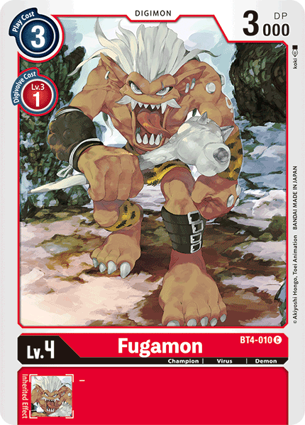 Fugamon [BT4-010] [Great Legend] | Cracking-Singles