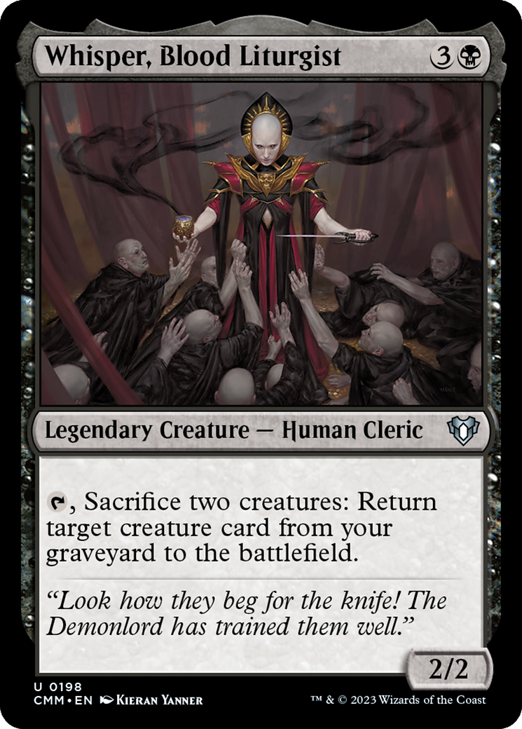 Whisper, Blood Liturgist [Commander Masters] | Cracking-Singles