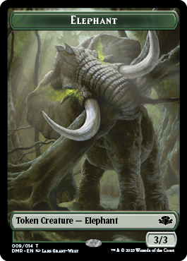 Elephant // Squirrel Double-Sided Token [Dominaria Remastered Tokens] | Cracking-Singles