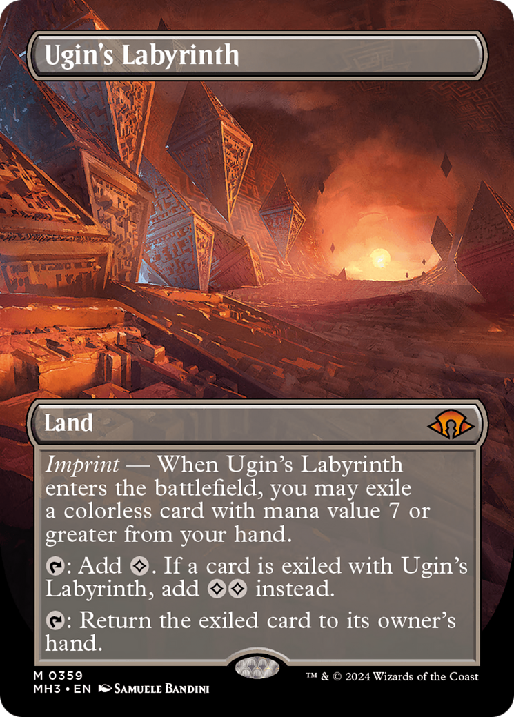 Ugin's Labyrinth (Borderless) [Modern Horizons 3] | Cracking-Singles