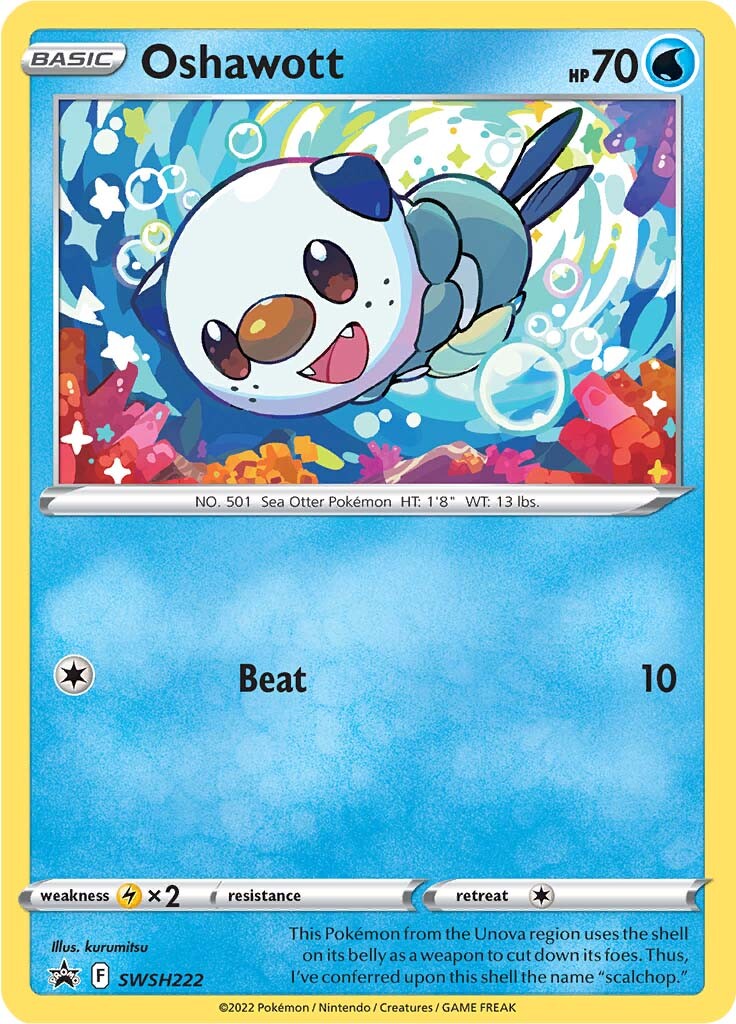 Oshawott (SWSH222) [Sword & Shield: Black Star Promos] | Cracking-Singles