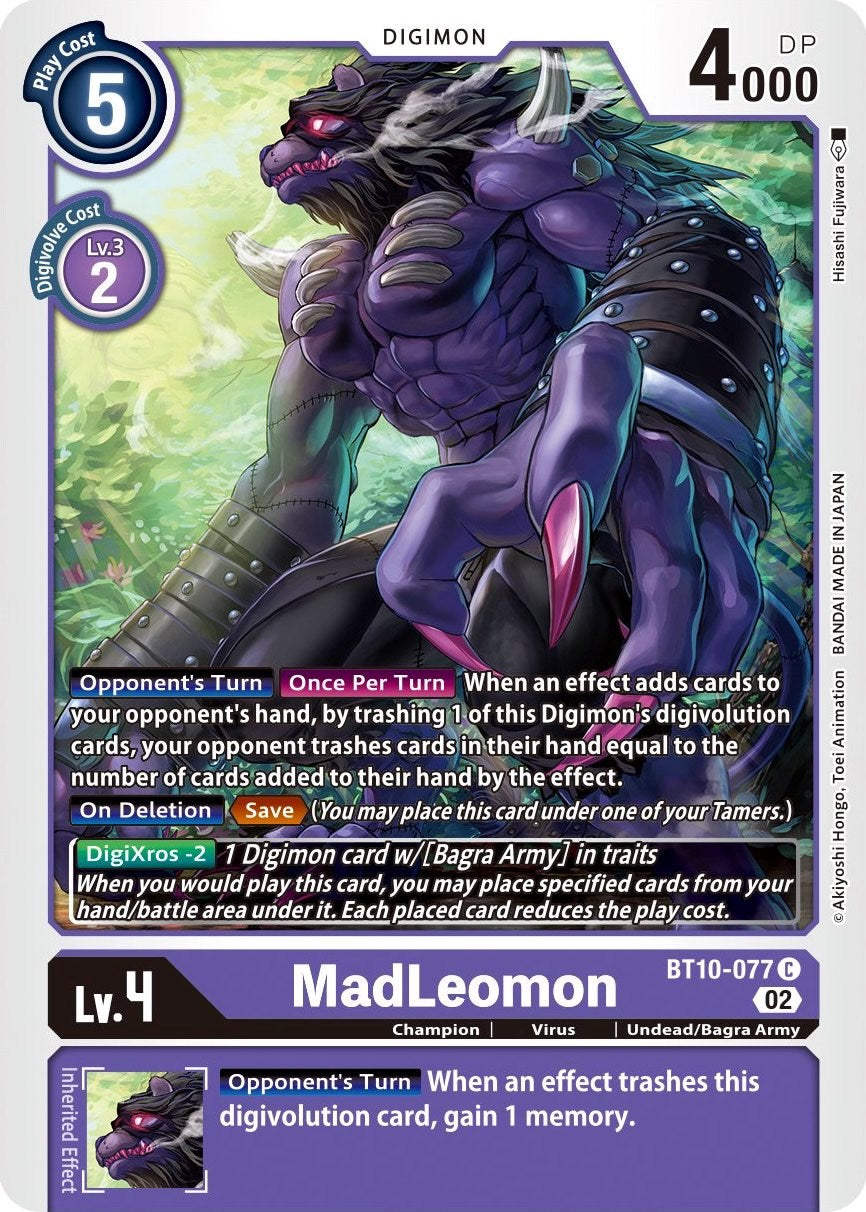 MadLeomon [BT10-077] [Xros Encounter] | Cracking-Singles